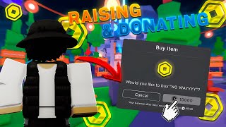 🔴 PLS DONATE LIVE  Donating and Raising robux 💸 7 [upl. by Assadah]