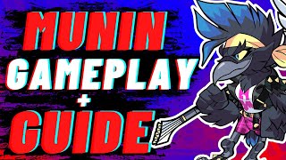 MUNIN RELEASED  GUIDE amp COMBOS  THE END OF POST GAME CHAT IN BRAWLHALLA [upl. by Adnal]