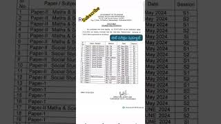 Ts Tet 2024 online exam schedule ts 2024tstet sgt sa trt [upl. by Summer]