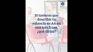 ¿Qué dirías de tu estancia en AA  shorts youtubeshorts [upl. by Eustashe]