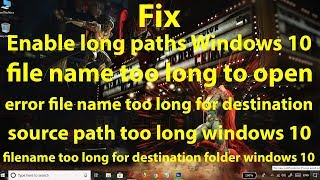 Fix maximum file path length restrictions in Windows 10  Enable Paths Longer Than 260 Characters [upl. by Herson]