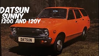 Datsun Sunny 1200 and Sunny 120Y brochure review [upl. by Enneicul]