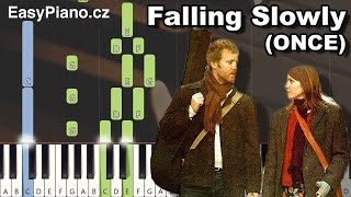 Falling Slowly Glen Hansard Markéta Irglová MIDI  synthesia tutorial  piano sheets [upl. by Steinke]