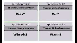 TELC A2 Almanca Sınavı Konuşma Sınavı 2 Bölüm Thema Einkaufszentrum  Konu alışveriş merkezi [upl. by Faxon]