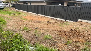 How To Properly Install A GOODNEIGHBOUR COLORBOND FENCE With A Underneath Fence Plinth [upl. by Melina]