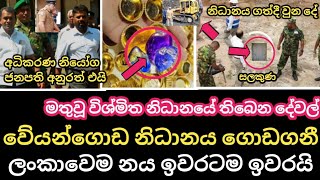 වේයන්ගොඩ නිධානය රජය ගොඩගනී  ලංකාවෙම ණය ඉවරටම ඉවරයි  Anura Kumara Dissanayaka  Sinhala News [upl. by Garrot]