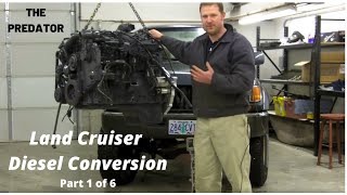 Part 1  The Predator  Cummins 6BT Diesel Conversion in a Land Cruiser [upl. by Schaab80]