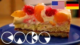 APRIKOSENHIMBEERKUCHEN Rezept  APRICOTE RASPBERRY CAKE Recipe [upl. by Tawnya]