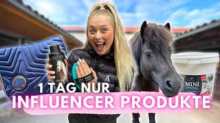 1 TAG nur INFLUENCER PRODUKTE [upl. by Adnohser]