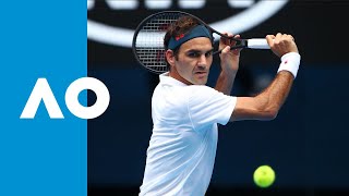 Roger Federer v Daniel Evans match highlights 2R  Australian Open 2019 [upl. by Boleslaw858]