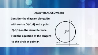 The equation of a tangent to a circle at a point determined using the point slope form class11maths [upl. by Luahs]