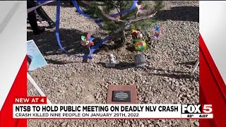 NTSB to hold public meeting on deadly North Las Vegas crash [upl. by Yreffoeg]