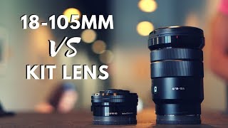 Sony 18105mm vs Sony Kit Lens 1650mm  a6500 Range Focus amp Bokeh Test Footage  SELP18105G [upl. by Menis]