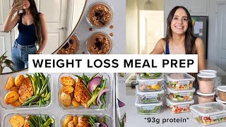 1 hour weight loss meal prep  93g protein per day  super easy [upl. by Hermann]