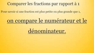 comparer les fractions par rapport à lunité [upl. by Neela372]