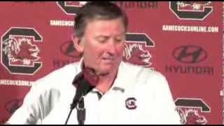 Steve Spurrier after the 3117 win over Clemson [upl. by Asatan515]