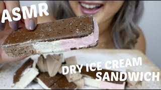 FREEZE Dried Astronaut Ice Cream Sandwich CRUNCHY  ASMR NO Talking Eating Sounds  NE Lets Eat [upl. by Einaffets]