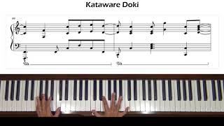 Kataware Doki from Your Name 君の名は Kimi no Na wa OST Piano Tutorial [upl. by Lilia]