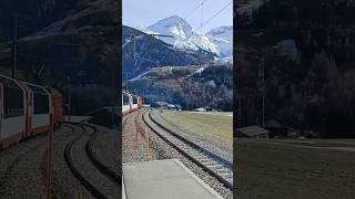 🇨🇭The Glacier Express Switzerland The slowest express train in the world switzerland swiss [upl. by Namar]