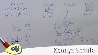 Gebrochen Rationale Funktionen aufstellen 1  Mathe by Daniel Jung [upl. by Casie420]