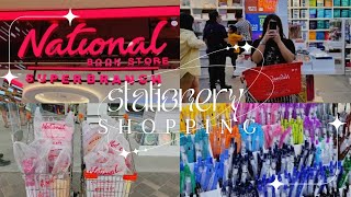 back to school stationery shopping worth ₱15000 ft national bookstore [upl. by Nybbor]