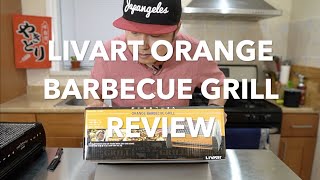 Yakitori Equipment Review Livart Orange Barbecue Grill  Grilling Negi Maguro Negima [upl. by Hareehahs909]