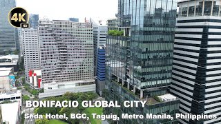 Bonifacio Global City BGC Drone View From Seda travel tour bonifacioglobalcity philippines [upl. by Woodsum]