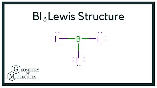 BI3 Lewis structure How to Draw the Lewis Structure for BI3 Boron Triiodide [upl. by Naihr662]