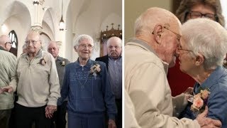 Elderly Couple Wait 70 Years for Dream Wedding After Being Banned from Church [upl. by Nyllek903]