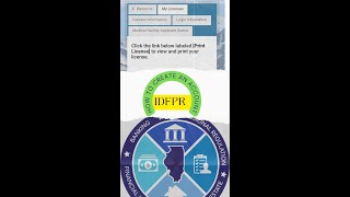 How to Create an account in IDFPR Verification of Registration  Transfer your license [upl. by Nolan]