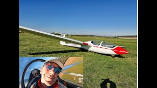 Glider flight Vol dInitiation au Planeur a Cherence My leaving present from my colleagues [upl. by Notniw492]