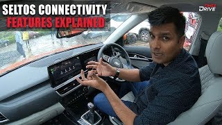 Kia Seltos UVO connectivity features explained in details  Times Drive [upl. by Siobhan470]