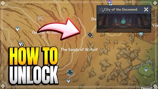 How to Unlock quotCity of the Deceasedquot Domain  World Quests amp Puzzles 【Genshin Impact】 [upl. by Copp]