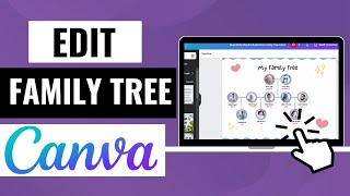 How To Edit Family Tree in Canva  Simple Steps for Customizing Family Trees [upl. by Trainor]