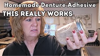 How To Make Denture Adhesive at home THIS REALLY WORKS [upl. by Otsirave498]