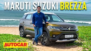 2022 Maruti Suzuki Brezza review  It sticks to the winning script  First Drive  Autocar India [upl. by Ellesirg]