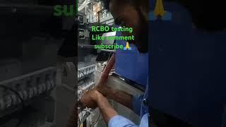 RCBO testing electrical automobile shortvideo trendingshorts har har mahadev 🙏🙏 [upl. by Reitrac]