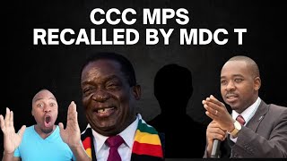 DRAMA AS CCC MPs Boycott parliament and ZANU PF Strikes back by recalling them with MDC T [upl. by Randolph]