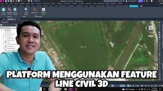 Membuat Platform Menggunakan Feature Line Civil 3D [upl. by Kant]