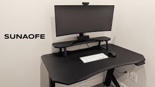 Sunaofe Moveable Gaming Standing Desk with Stand Challenger [upl. by Llenal829]