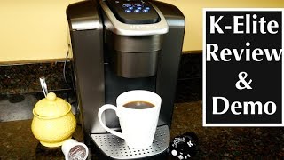 Keurig KElite Single Serve KCup Pod Coffee Maker Review and Demo [upl. by Aihsele]