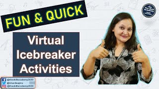 Virtual Icebreaker Activities ll 5 Icebreaker Games To Play On Zoom ll The Skill Academy [upl. by Yenruoc]