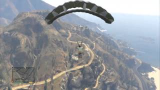 PARACAÍDAS EN GTA 5  Tirarse en paracaidas en GTA V [upl. by Leuqcar]