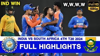 Full Highlights  India vs South Africa 4th T20 Highlights 2024  IND vs SA 4th T20 Highlights 2024 [upl. by Tabbi]