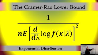 Find the Cramer Rao Lower Bound of the Exponential Distribution [upl. by Lotus]