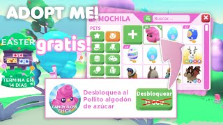 Como tener HUEVOS y POLLITO ALGODON DE AZUCAR en Adopt me Roblox 🍭🥚 NUEVO EVENTO PASCUA 2024 [upl. by Timothy893]