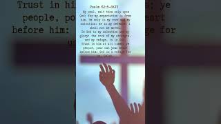 Bible Verses for the Day  Psalm 6258 Stay blessed subscribe for more [upl. by Sekofski]