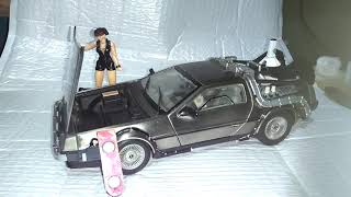 DeLorean SunStar 118 diecast Back to the Future 2 review delorean maisto no bootleg mexicano [upl. by Rebeka]