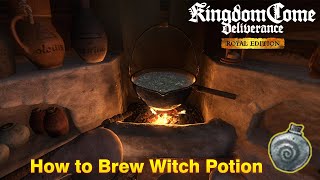 Kingdom Come Deliverance  How to Brew Witch Potion [upl. by Scholz]