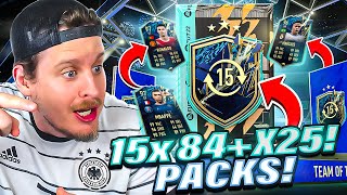 INSANE 15X 84 x25 TOTS Swaps Packs FIFA 22 Ultimate Team [upl. by Trebmer]